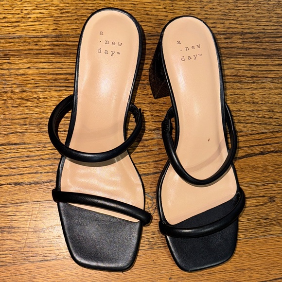 a new day Black Strappy Heels - Picture 2 of 5